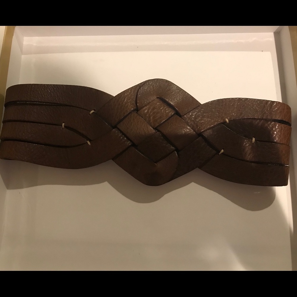 Jigsaw Brown leather belt